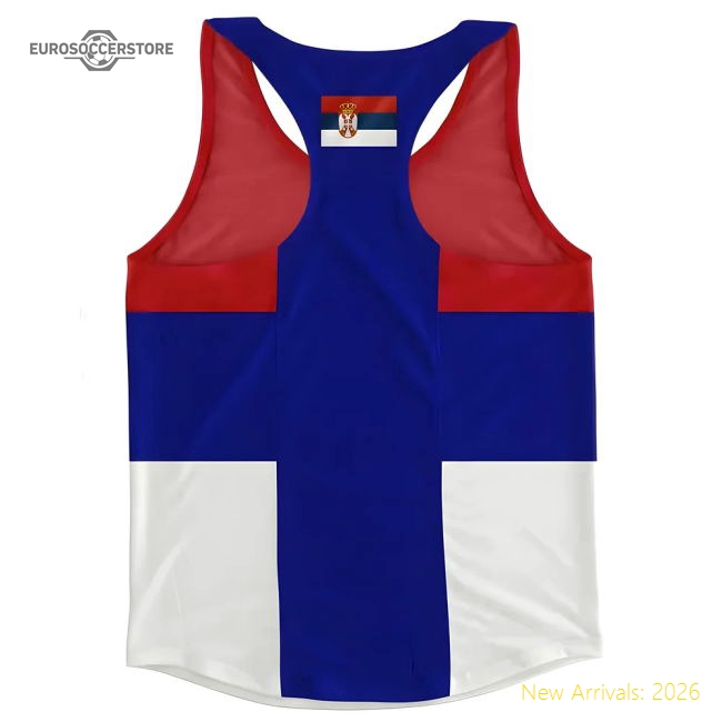 Serbia Flag Running Vest