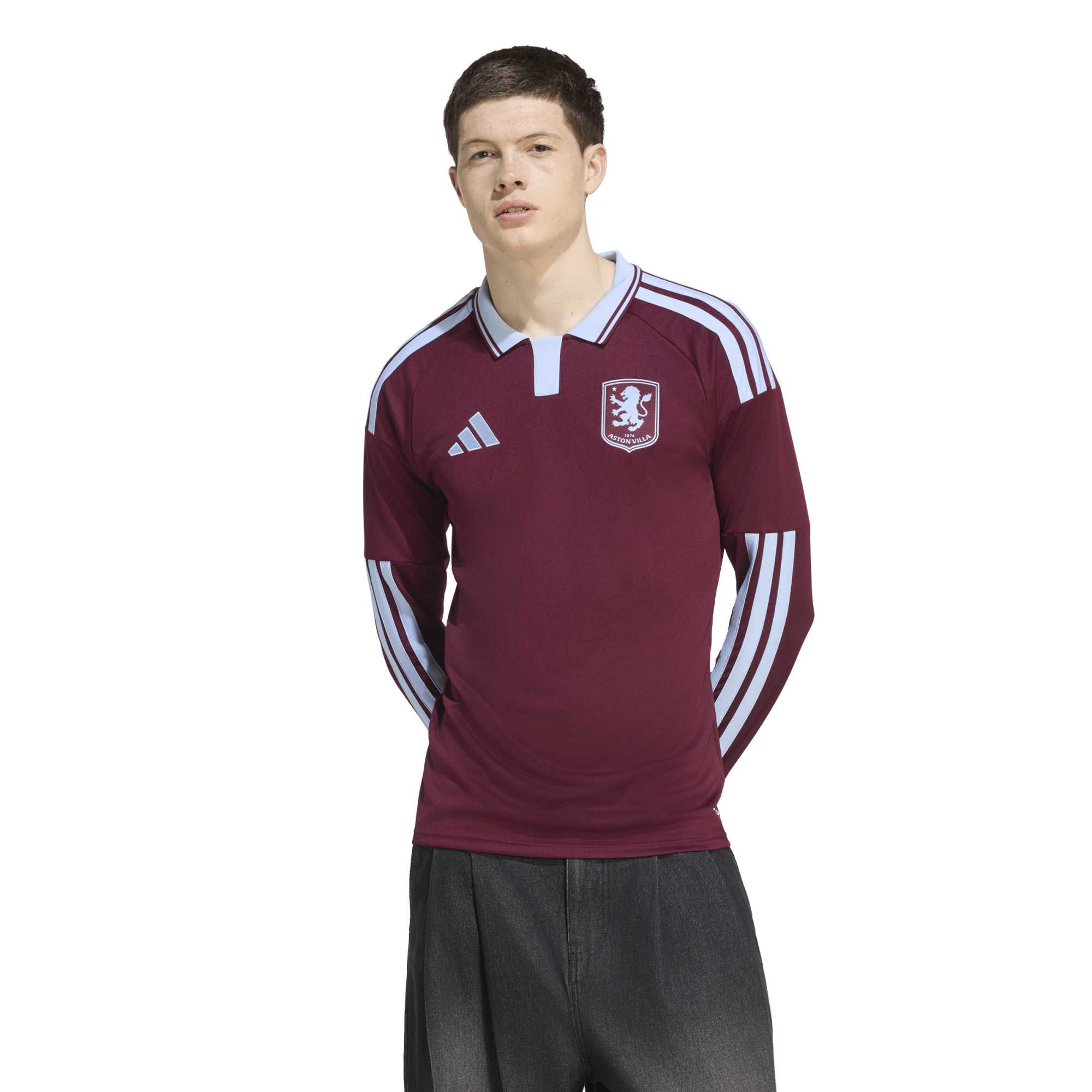 [SJH] Aston Villa Home 2026/27 Home Replica Long Sleeve Jersey - Claret