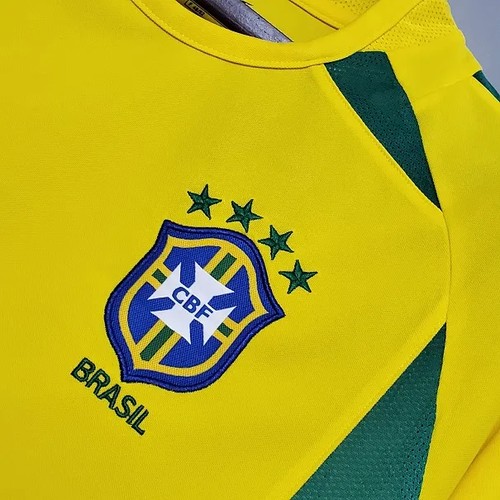 2002 Brazil Authentic Jersey Retro World Cup - Modern Comfort Fit -