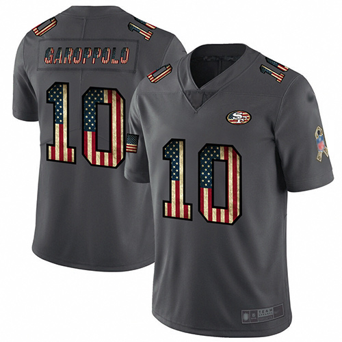 Official NFL SF 49ers #10 Jimmy Garoppolo Black Limited Jersey