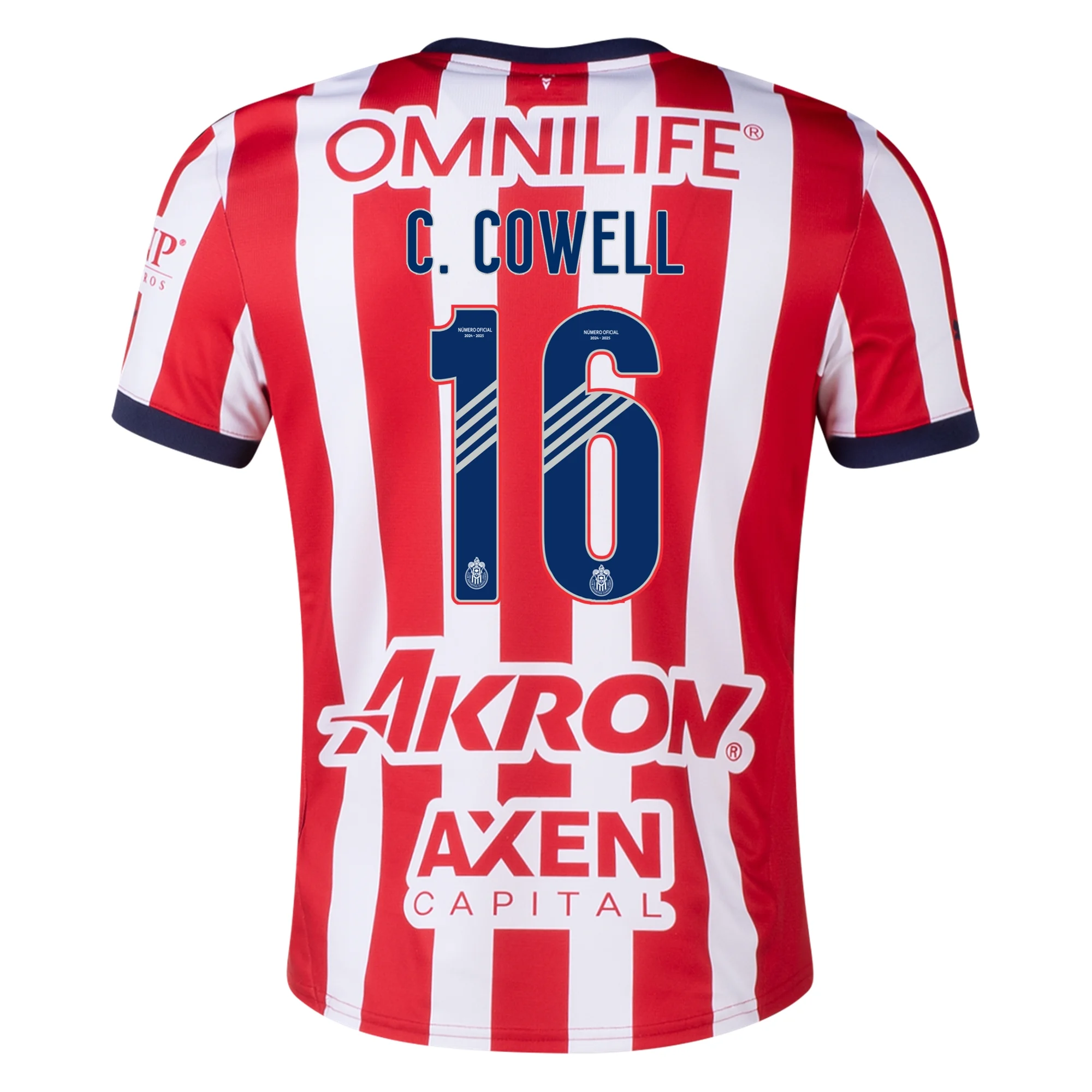 Chivas 24-25 Season Home Jersey Featuring C. Cowell #16
