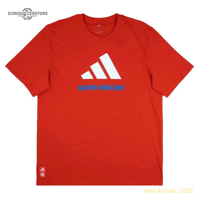 High-Quality 2025-2026 Bayern Munich Seasonal Graphic Tee (Red) (Sane