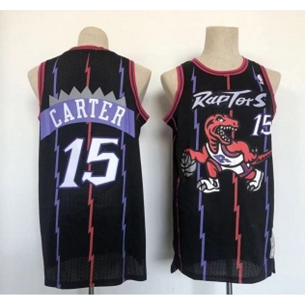 Top-Grade Men's Toronto Raptors #15 Vince Black Basketball Jersey
