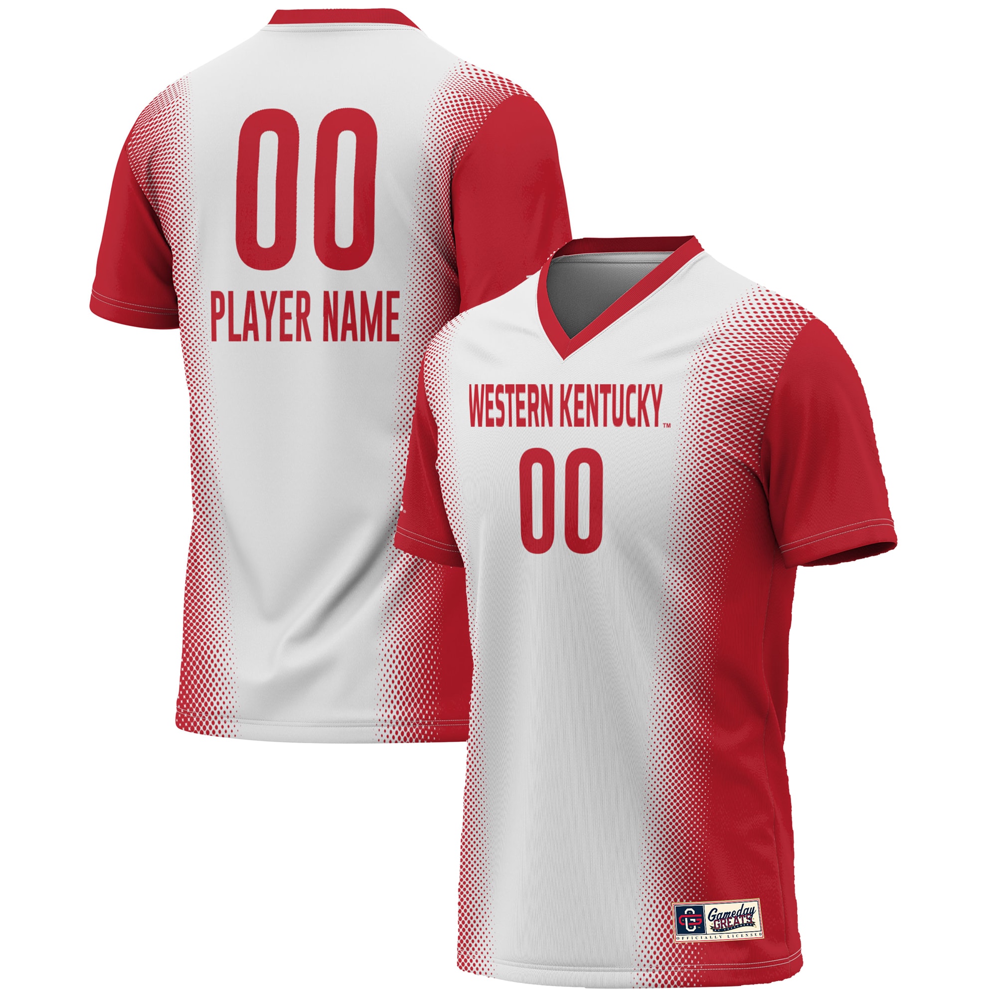 [JED] Western Kentucky Hilltoppers GameDay Greats Unisex NIL Pick-A-Player Lightweight Women's Soccer Jersey - White