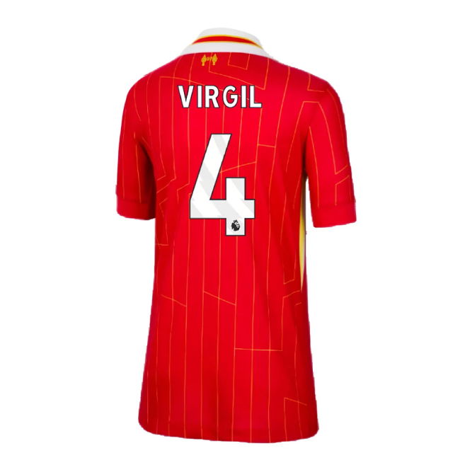 Chic Liverpool 2024-2025 Liverpool Home Shirt (Kids) (Virgil 4) for...
