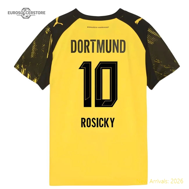 Premium 2025-2026 Borussia Dortmund Home Shirt (Kids) (Rosicky 10)