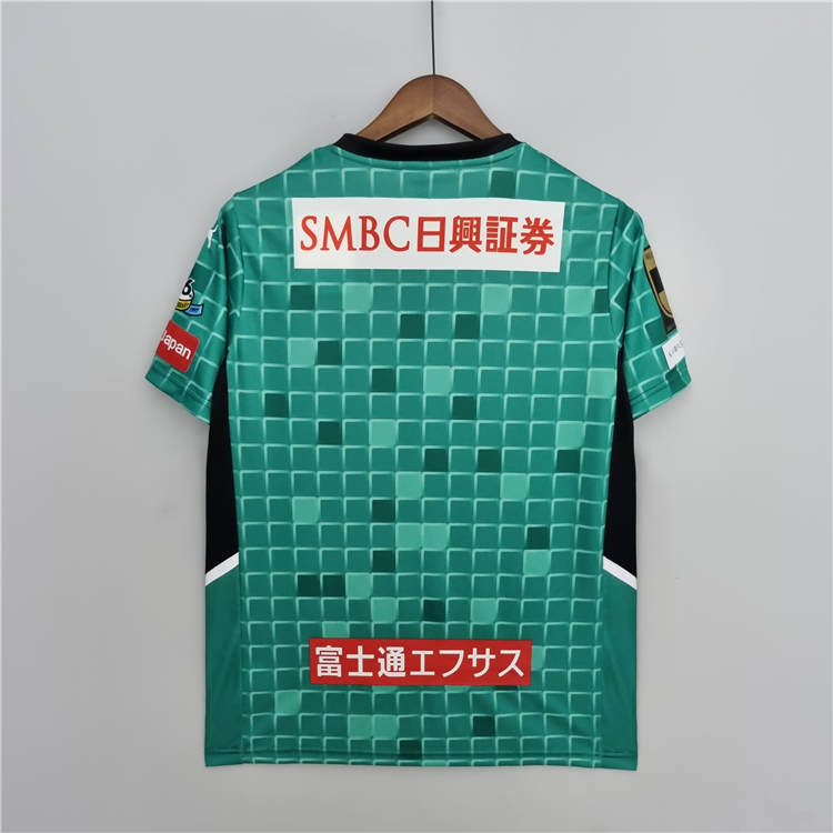 Moisture Wicking Kawasaki Frontale 2223 Third Green Soccer Jersey