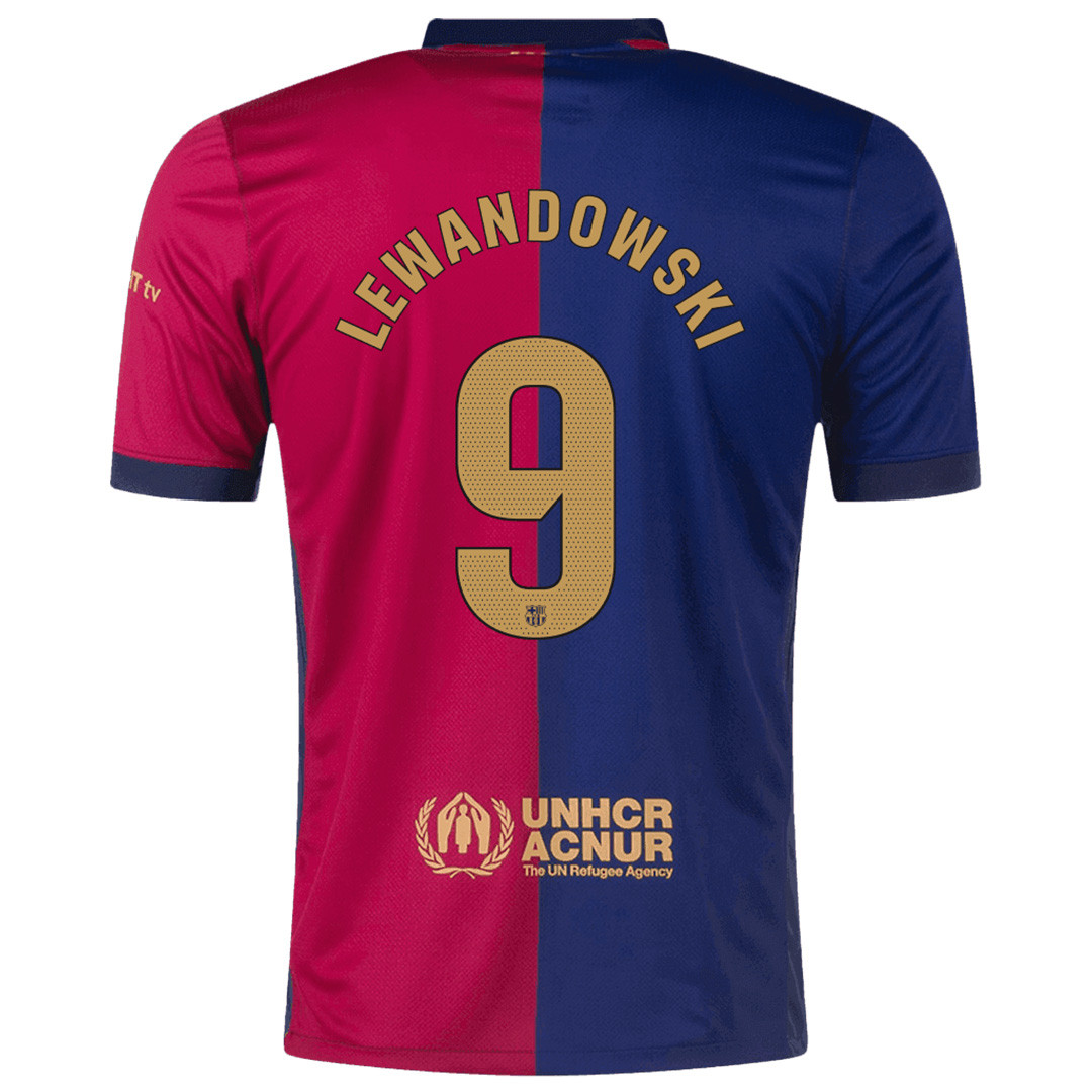 Barcelona 2425 Home Shirt LEWANDOWSKI 9 - Official Replica 12013