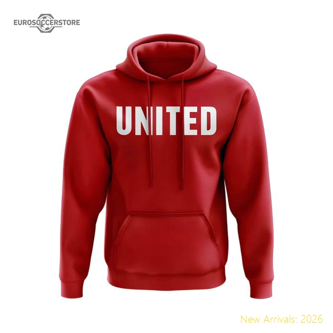 Official Manchester United Hoody (red) - Premium Quality Football