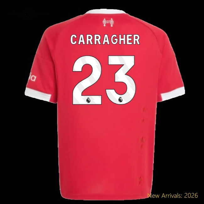 2025-2026 Liverpool Kids Premium Carragher Jersey Performance Fabric