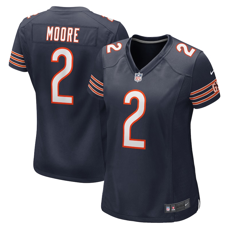 None D.J. Moore Record-Breaker CHI Bears Elite Jersey for NFL Fans