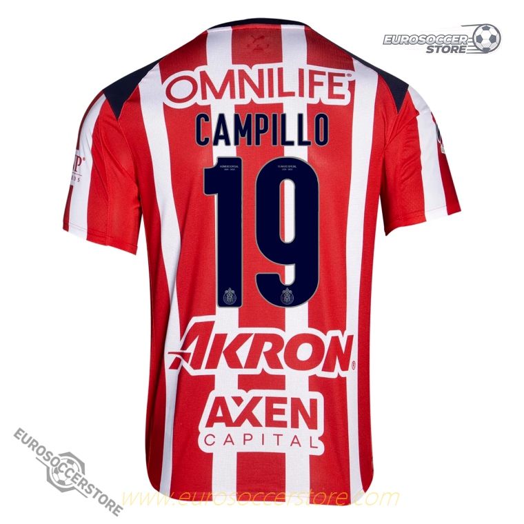 Chivas 25-26 Season Home CAMPILLO 19 Football Jersey