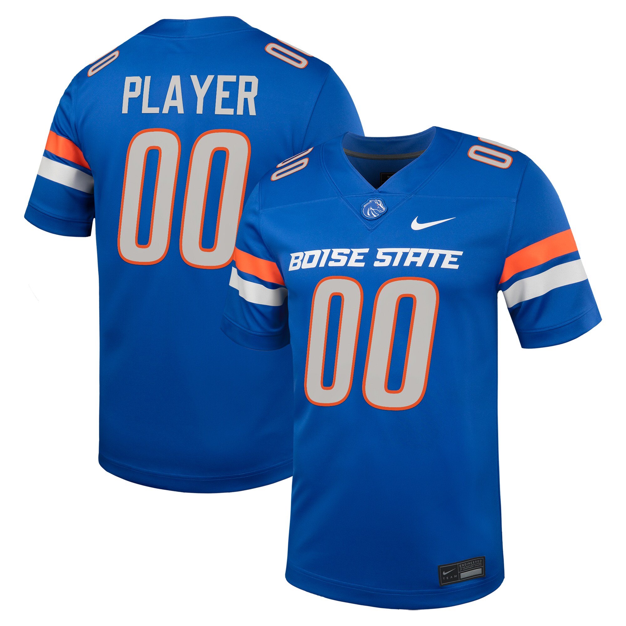 [NJP] Boise State Broncos NIL Pick-A-Player Football Game Jersey - Royal
