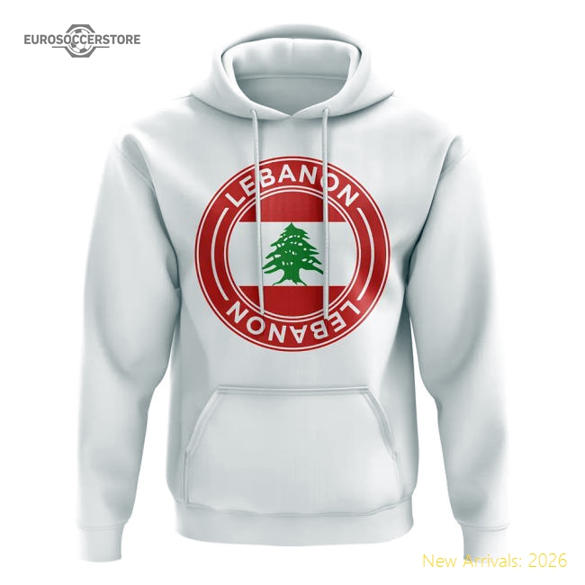 Exceptional Lebanon Football Badge Hoodie (white) - Fan Collection