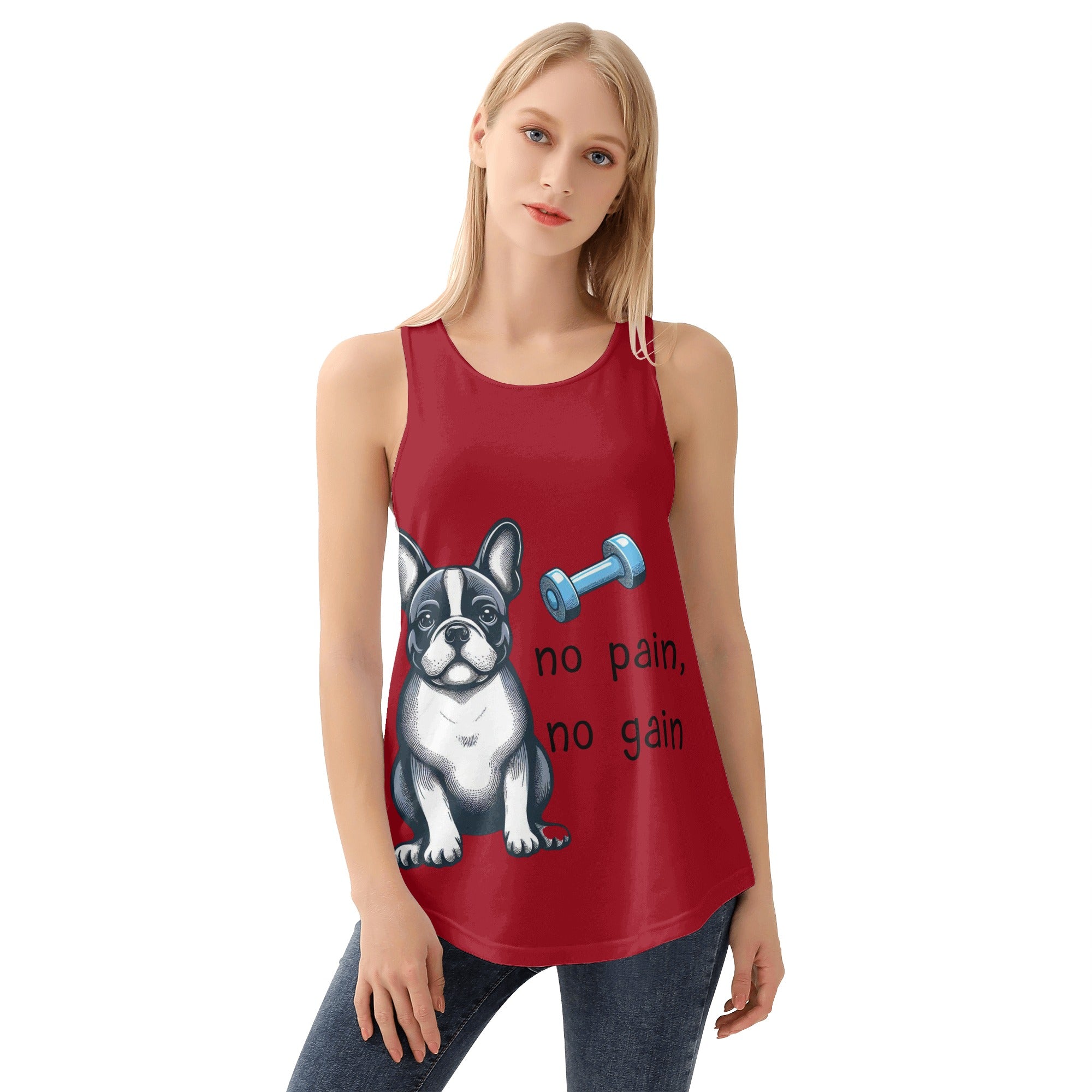 Premium Frenchie-Fan Stella - Women Tank Tops for Fashion Lovers Stylish