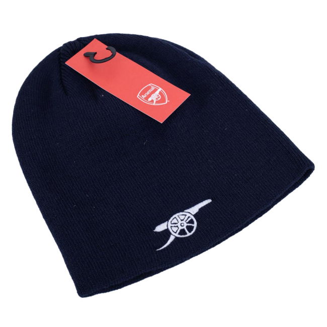 Arsenal FC Navy Cannon Beanie - authentic style