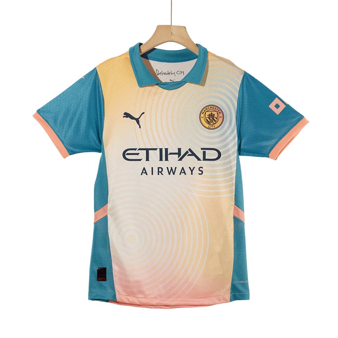 Player Version Manchester City Fourth Away Soccer Jersey 2024/25- Defi