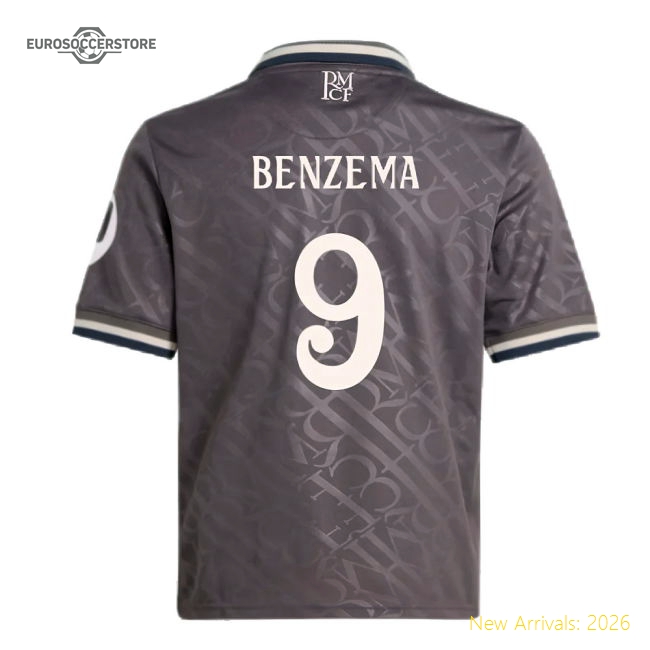 Kid-approved Football Team Youth Benzema Jersey 2024-2025