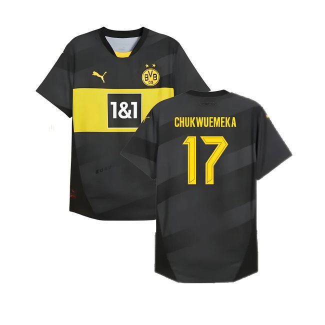 2024-2025 BVB Away Comfortable Shirt (Chukwuemeka 17) Moisture Wicking