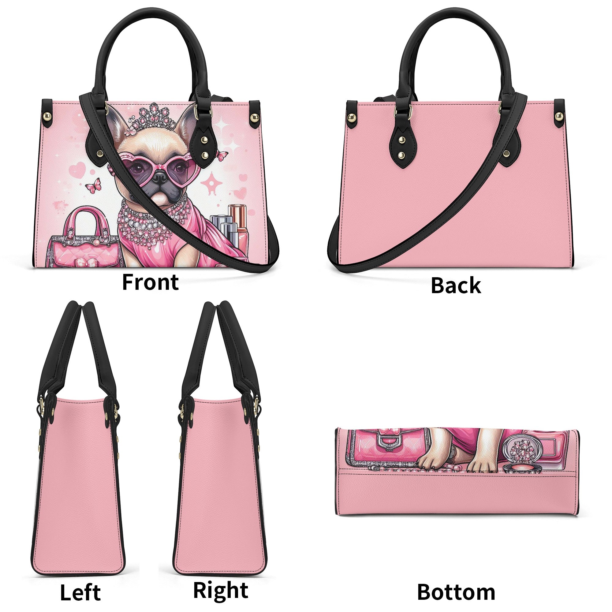 French Bulldog Lover Kona Luxury Women Handbag Frenchie Fan Item