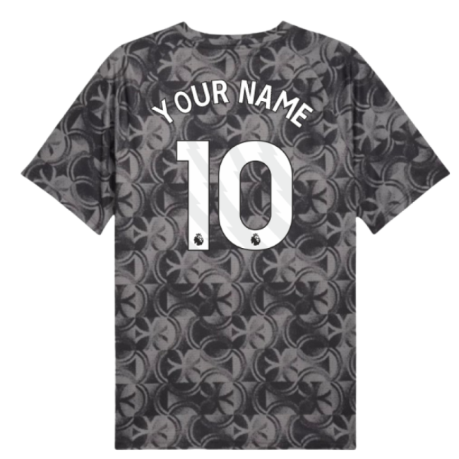 2025-2026 City Man Warm Up Jersey (Black) (Your Name) For Premier