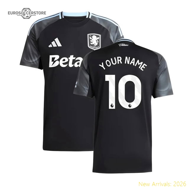 Official 2025-2026 Aston Villa Away Shirt (your Name) - Premium