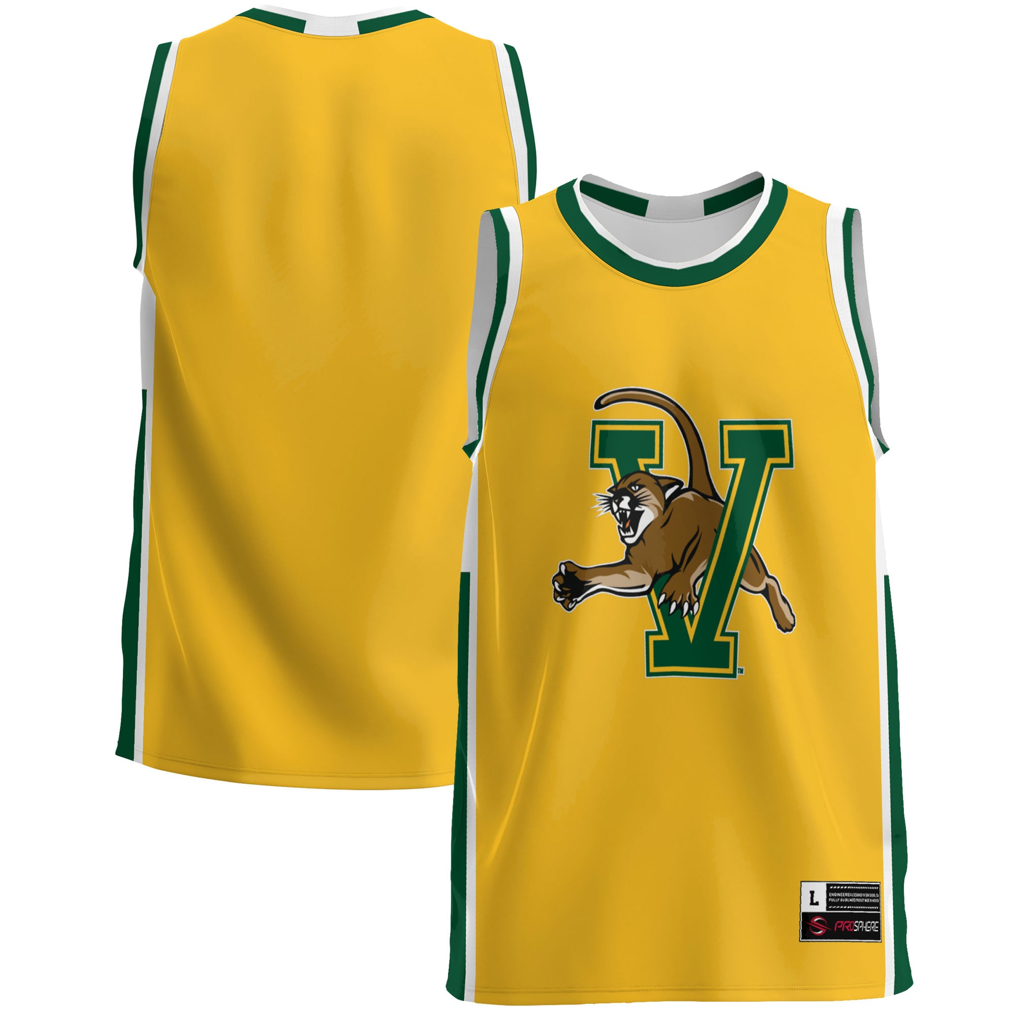 [NJP] Vermont Catamounts GameDay Greats Lightweight Basketball Jersey - Green