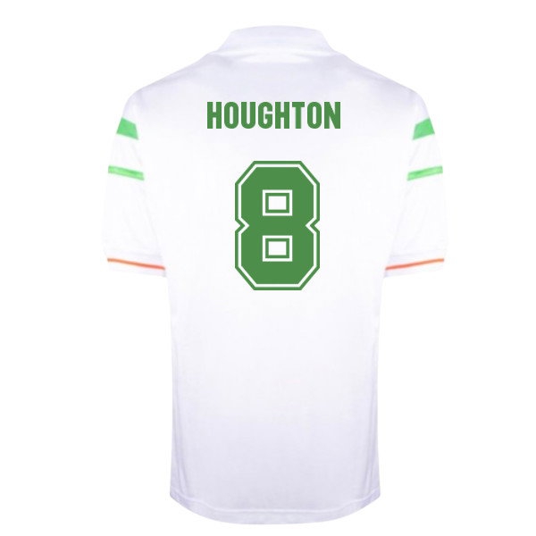 [DDJ] 1988 Ireland European Championship Away shirt (Houghton 8)