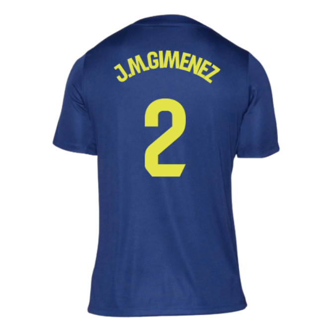 Genuine 2025-2026 Atletico Madrid Pre-Match Shirt (Blue-Yellow) (J.M.Gimenez