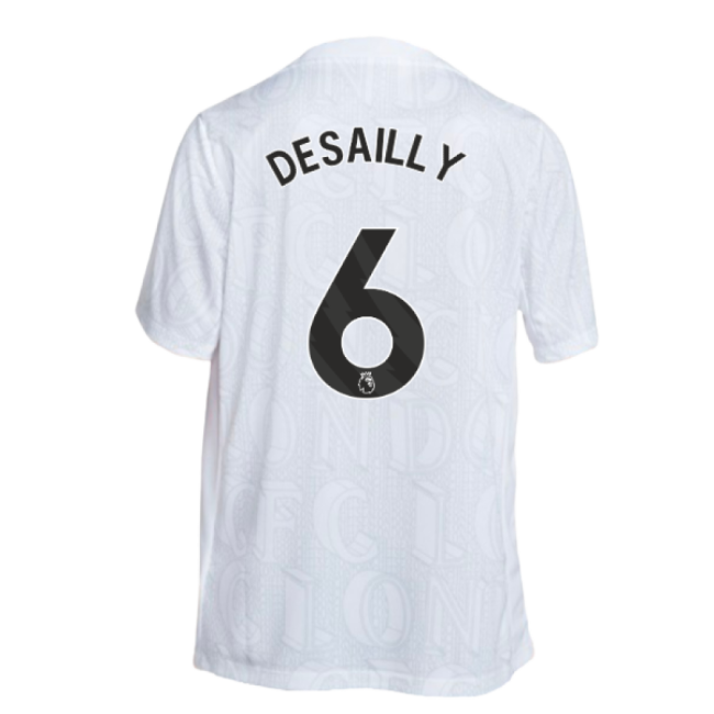 Chelsea Chelsea Academy Pro Pre Match Football Top White Desailly ...