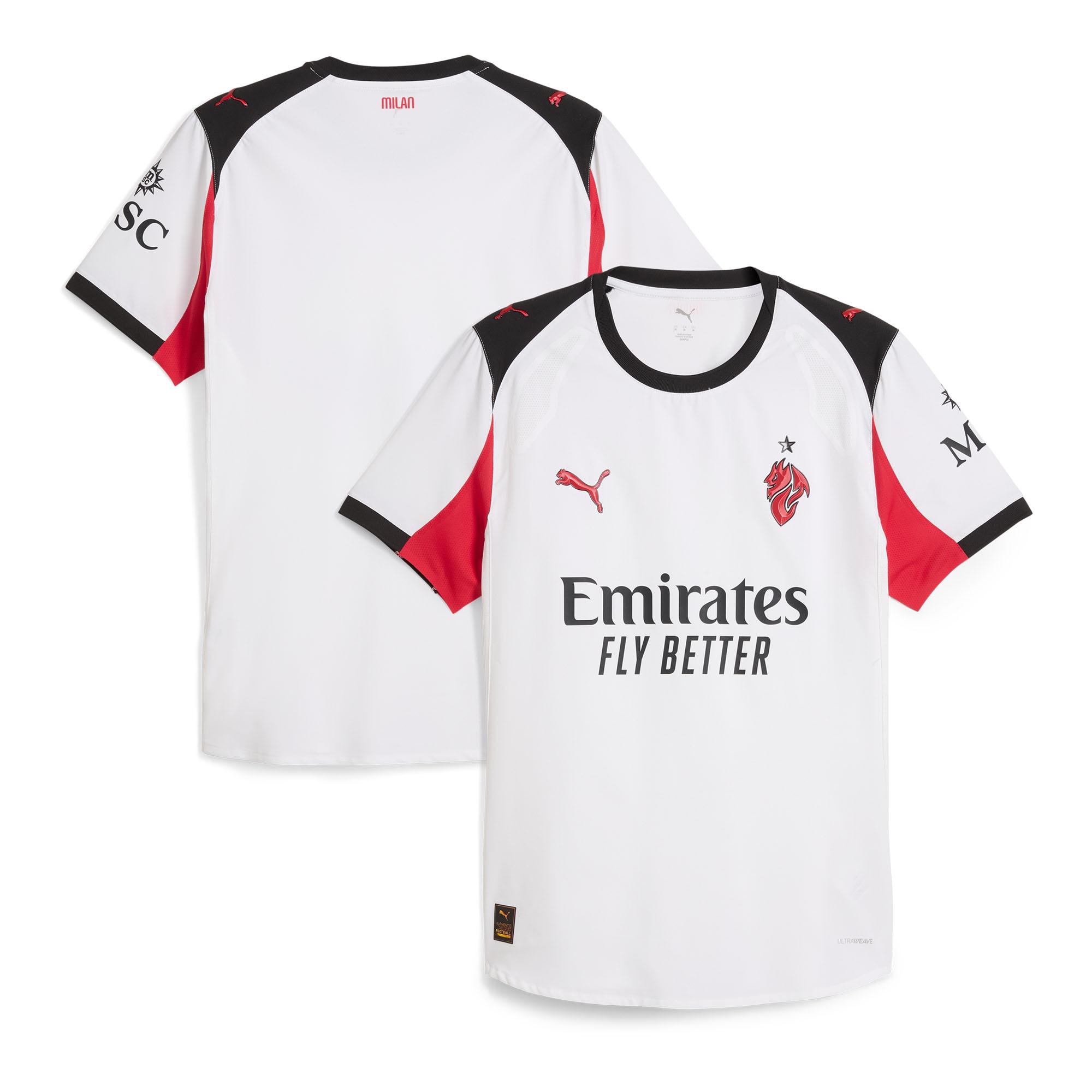 [SJH] AC Milan 2025/26 Away Authentic Jersey - White