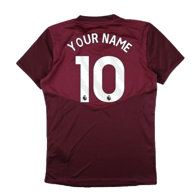 Official 2024-2025 West Ham Training Jersey (wine) - Kids (your Name