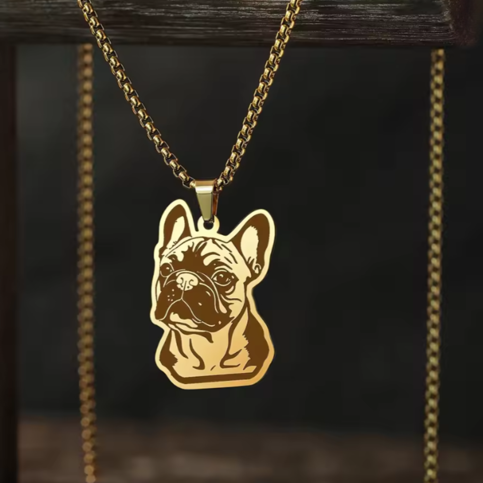 French Bulldog Pawgold French Bulldog Pendant Vintage – Fashion Jewelry