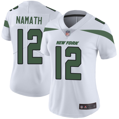 Official NFL s New York Jets #12 Joe Namath White Limited Jersey