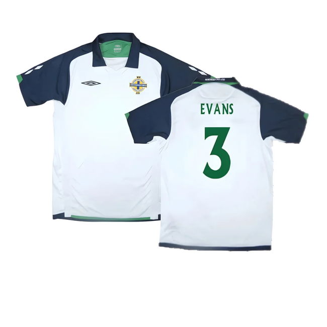 Evans 3 Ireland International Team Rare Piece Away Limited Shirt