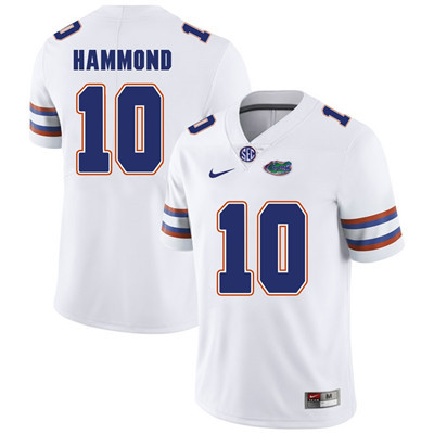 Men's None White 2024 high quality Josh Hammond #10 match worn Jersey