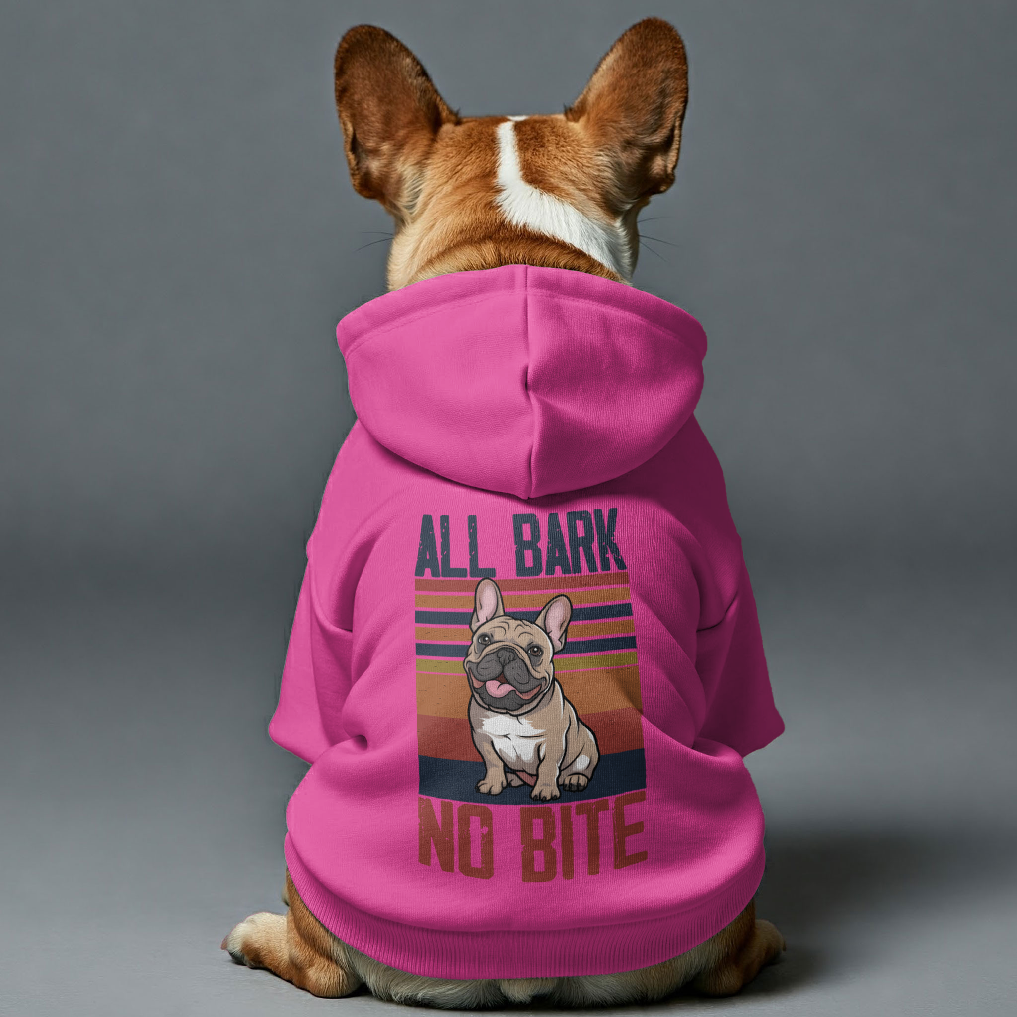 Premium No Bite - Personalized French Bulldog Hoodies With Funny Quot...