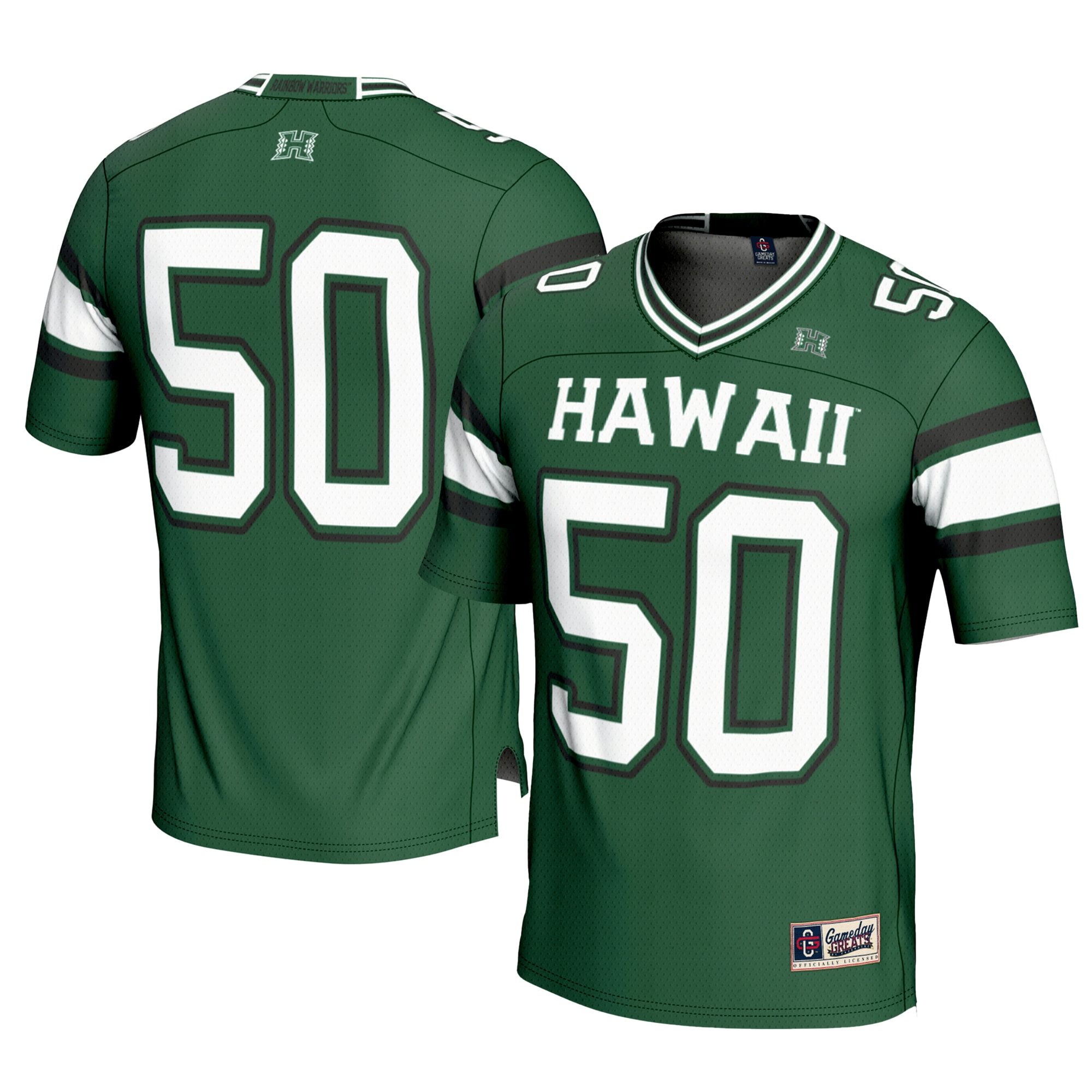 #1 Hawaii Rainbow Warriors GameDay Greats 2026/2027 Football Jersey - Green