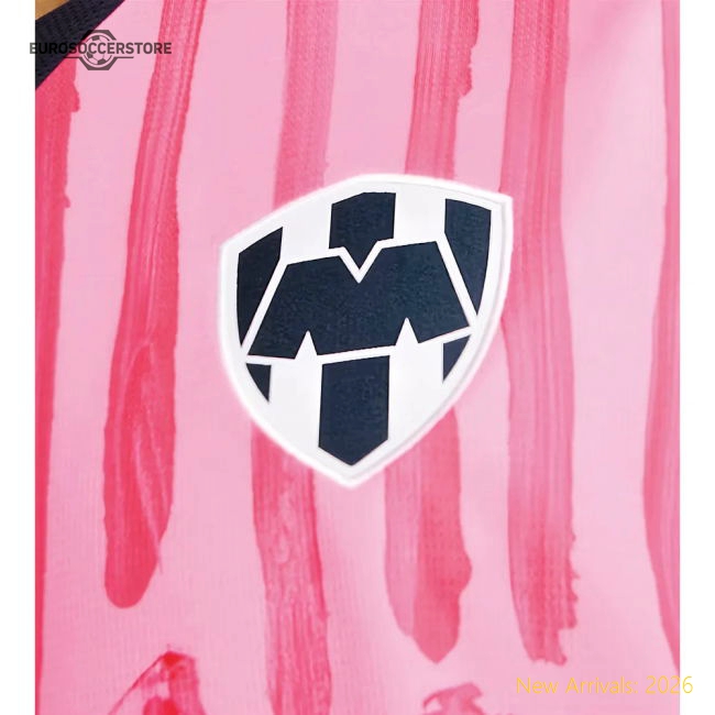 2025-2026 KIDSUPER x CF Monterrey Goalkeeper CWC Shirt (Pink)