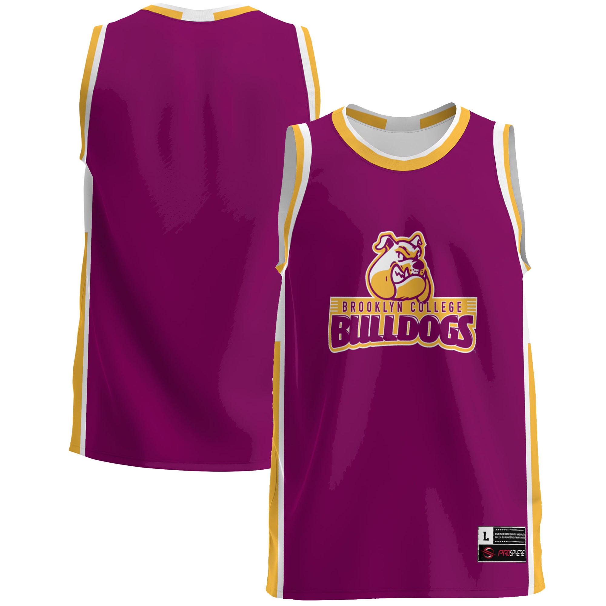 [NJP] Youth Brooklyn College Bulldogs GameDay Greats Lightweight Basketball Jersey - Maroon