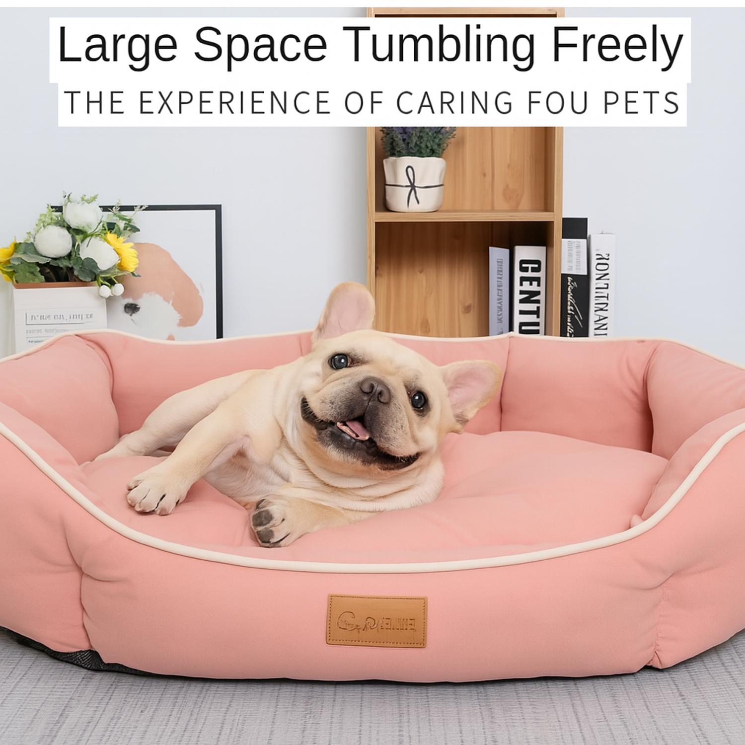 Breed-Designed Bullinest French Bulldog Pillow Sofa Bed – Plush Suppo...