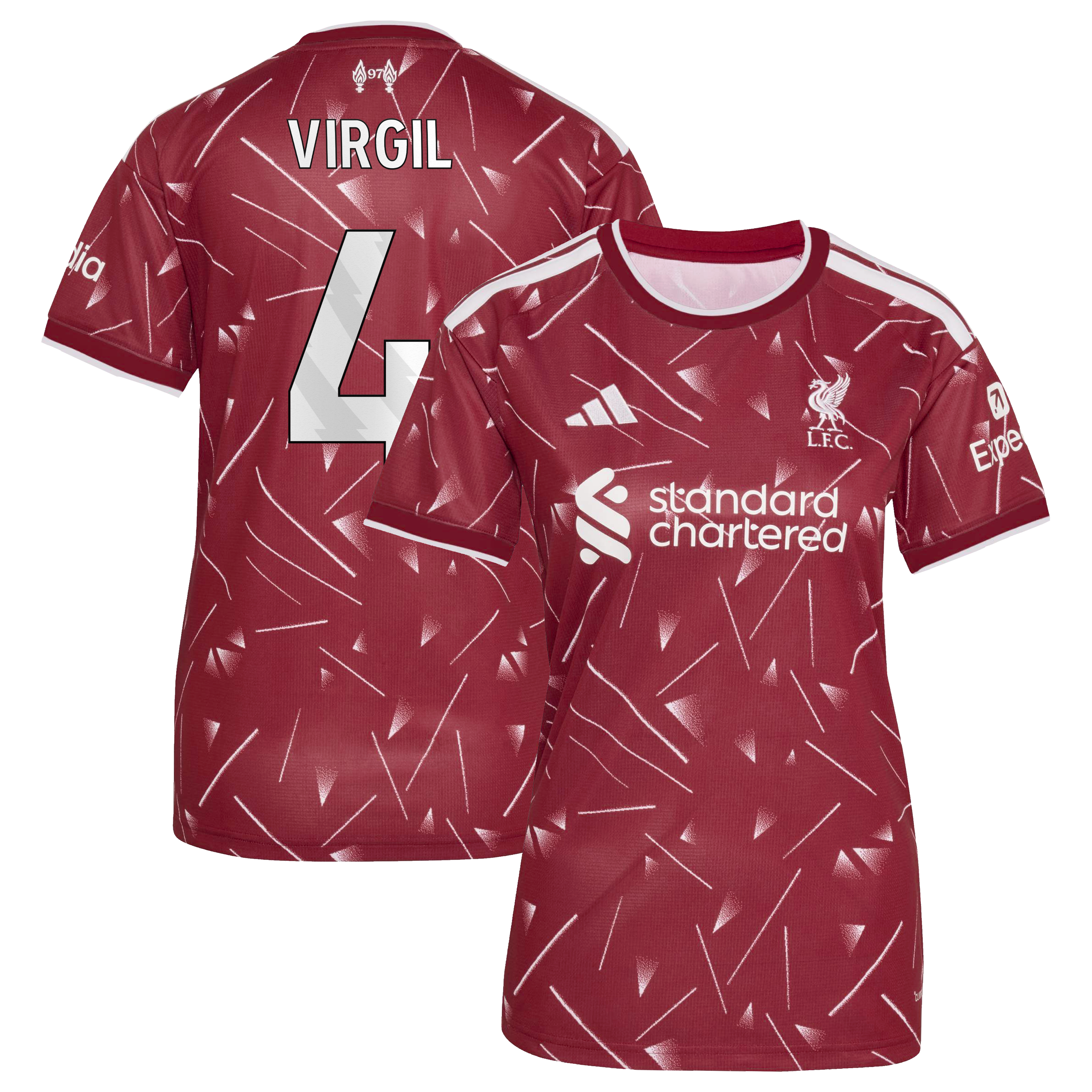 [JED] Virgil van Dijk Liverpool Women's 2026/27 Home Replica Jersey - Red