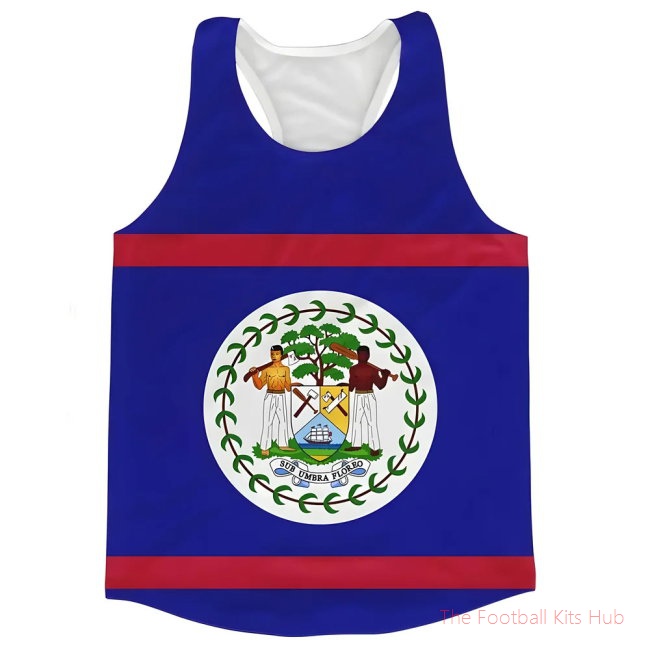 Men Belize Flag Running Vest