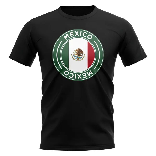 Top-Tier Championship Mexico Football Badge T-Shirt (Black)