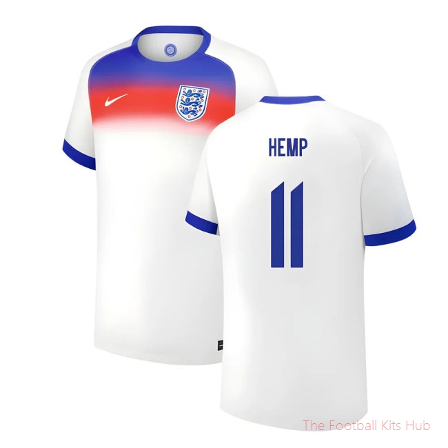 2025 England Womens Team Home Shirt (Kids) (HEMP 11)