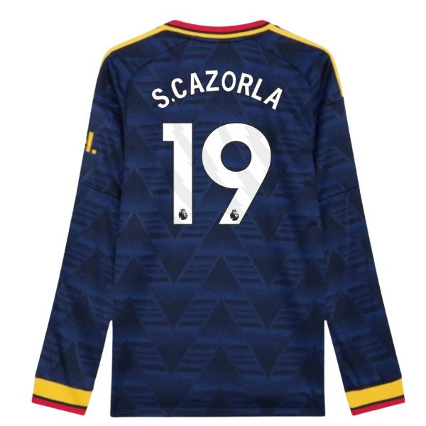 [DDJ] 2026 2027 Arsenal Long Sleeve Shirt Away Authentic Uniform (S.Cazorla 19)