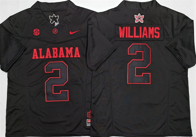 Men's Bama Crimson Tide #2 Ryan Williams Black 2026 game day high