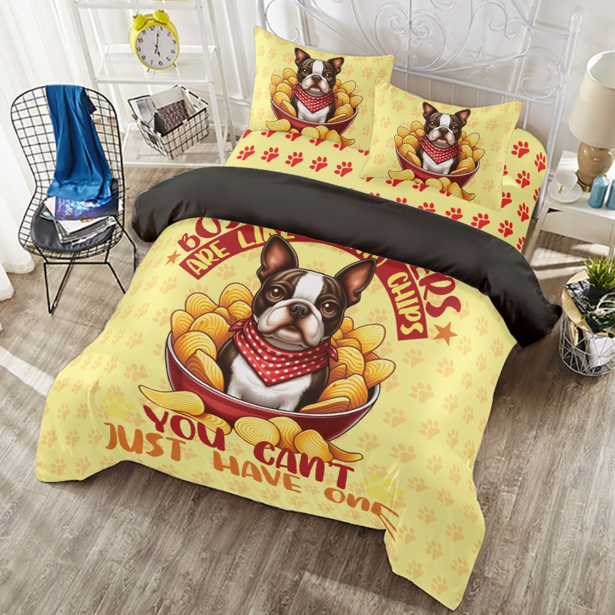 - Frenchie Duvet Cover Set For Boston Terrier Lovers For Frenchie Pups