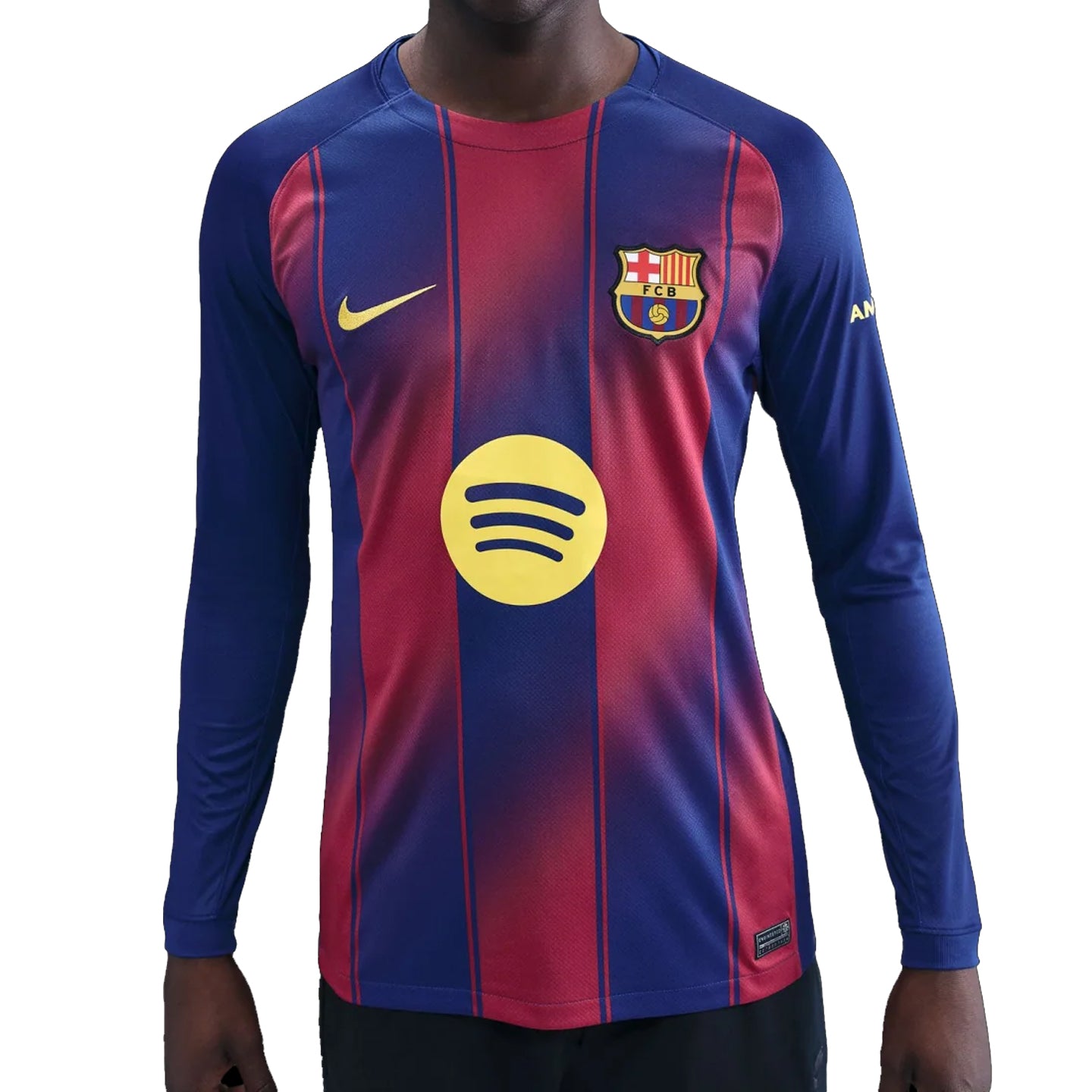 Barcelona Long Sleeve 2025-2026 UCL Home Jersey – Authentic Shirt