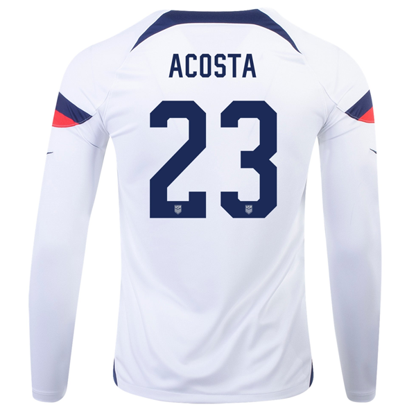 USA 2022-2023 Season Home Soccer Shirt –  Match Day Version S